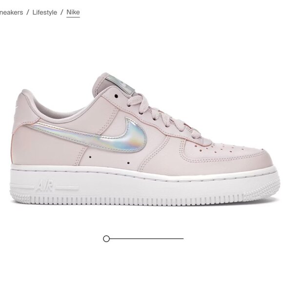 Nike Air Force 1 Low - Light Pink Holographic Swoosh - Picture 1 of 11